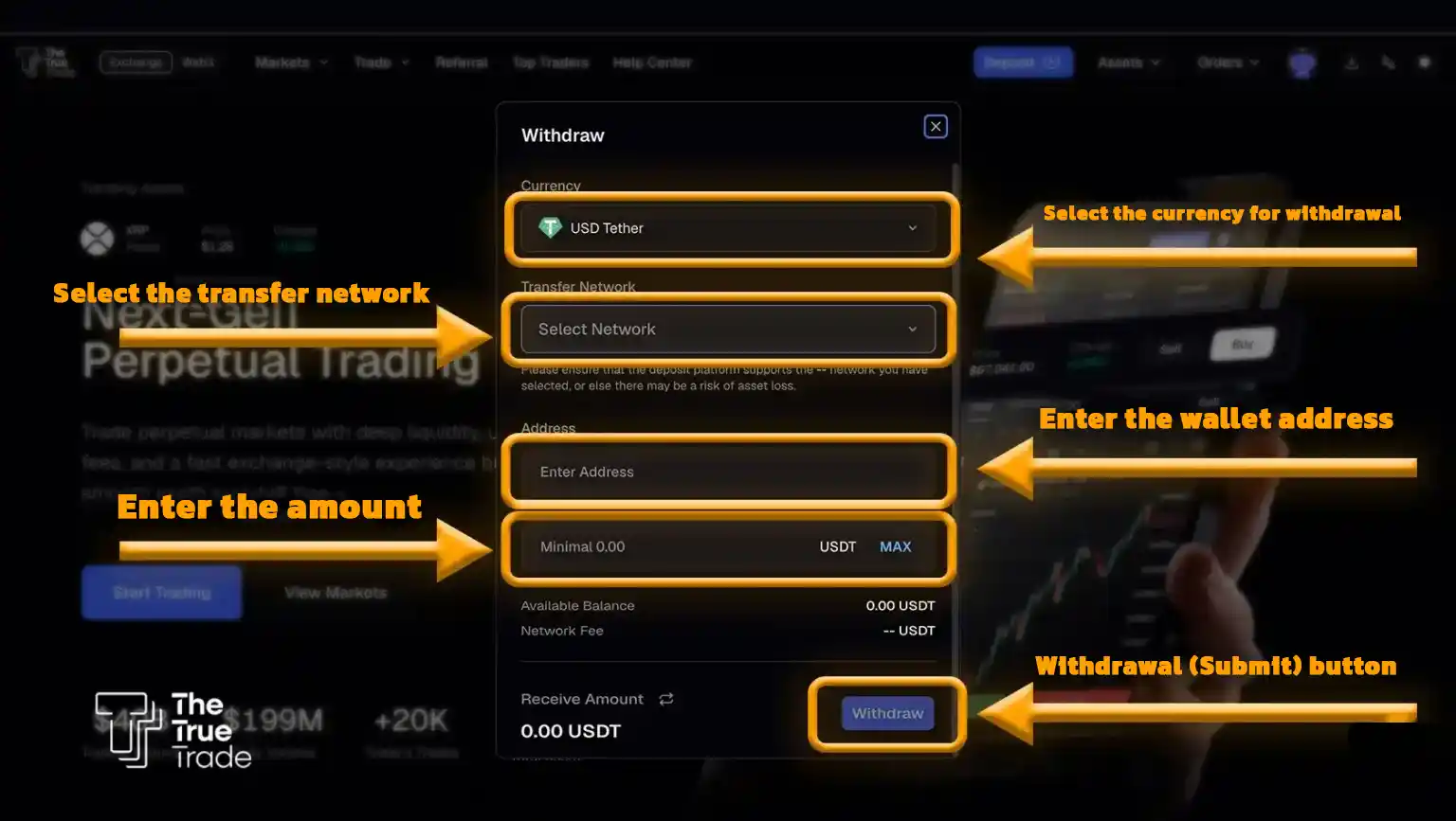 Complete The True Trade Withdrawal Form