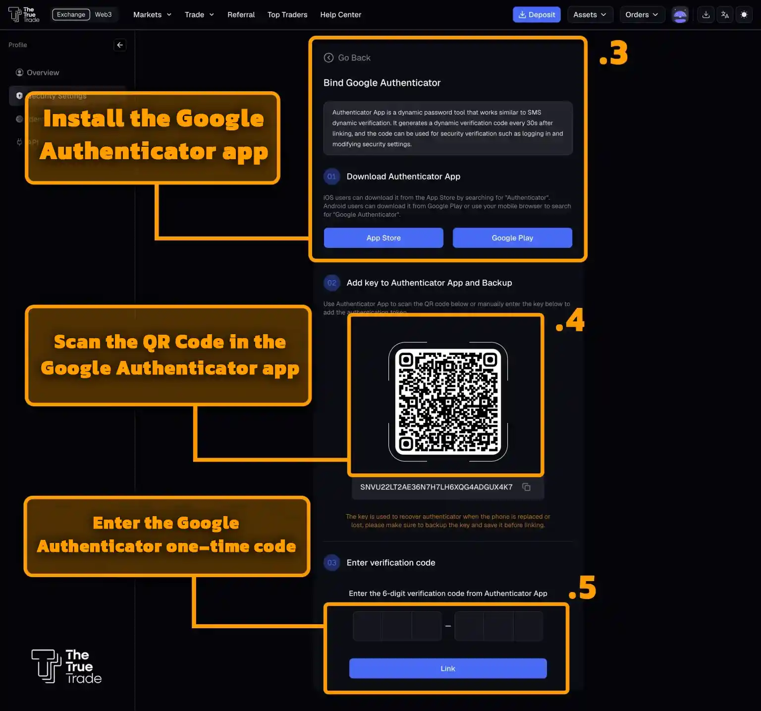 Enter the Google Authenticator one-time code