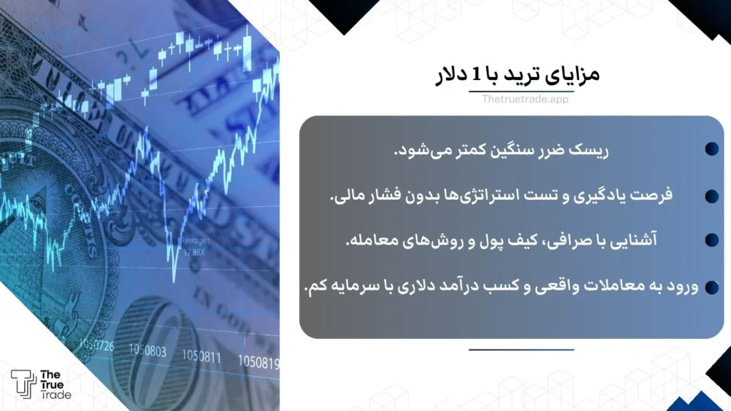 مزایای ترید با 1 دلار