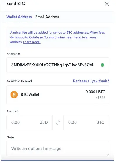 نحوه ارسال کوین از صرافی به Trezor Model T5