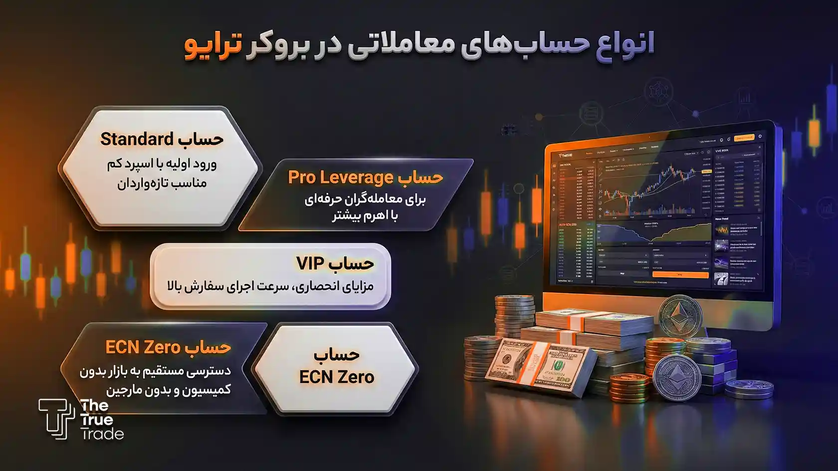 انواع حساب ها در بروکر ترایو چیست؟ - انواع حساب ها در بروکر ترایو چیست؟